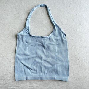 American Eagle blue halter top